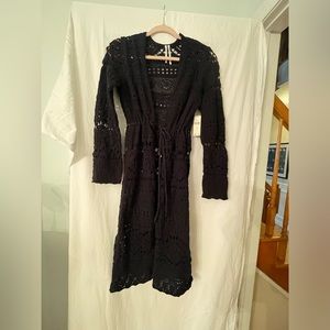 Anthropologie Crocheted cardigan